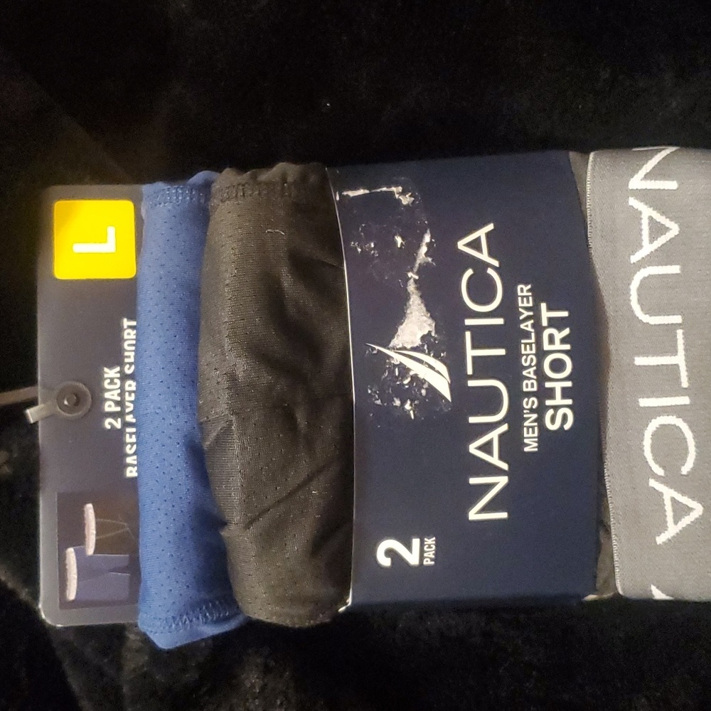 Nautica Men's L 2 Pack Baselayer Short